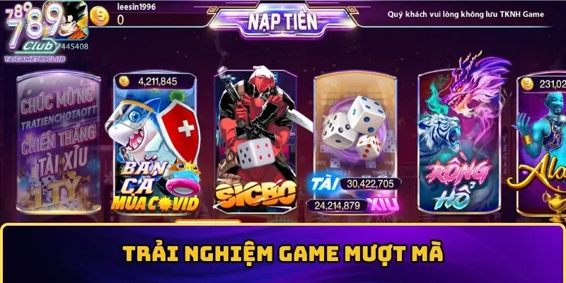 Trải nghiệm game mượt mà, không bị giật load